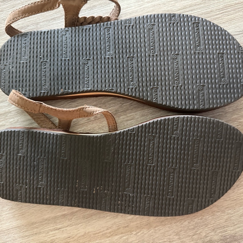 Rainbow Braided Strap Sandals - image 2